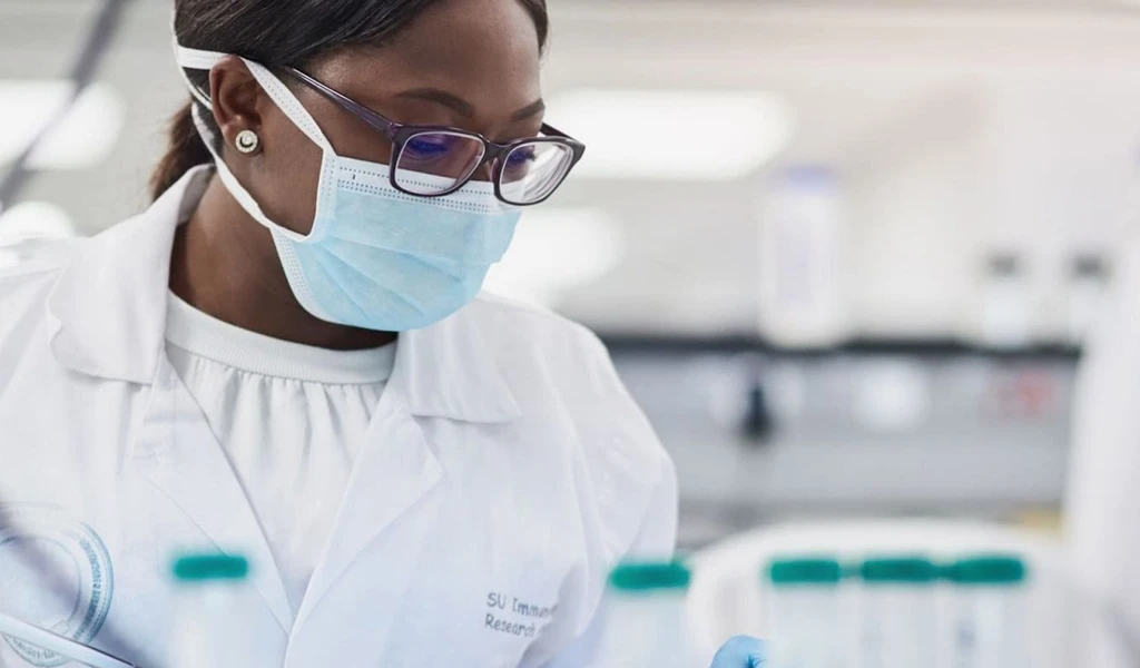 Female scientist